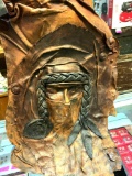 Vintage Leather Mask/ Wall Hanging