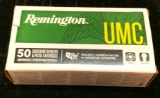 Box of 50 Remington UMC 9mm Rounds
