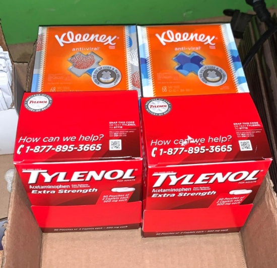 Tylenol and Kleenex