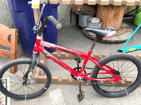 Red 16" Huffy Rock it Boys Bike