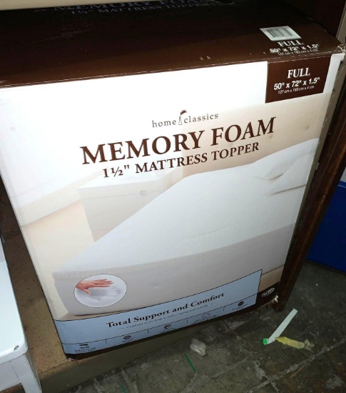 Full Size Memory Foam Mattress Toper