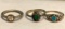 3 Sterling Silver Rings