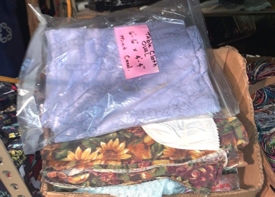 Lot of Assorted Linen and Table Clothes