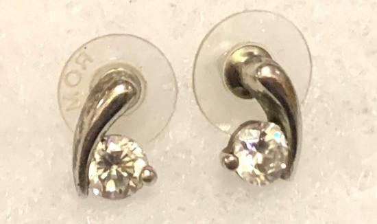 White Topaz Earrings