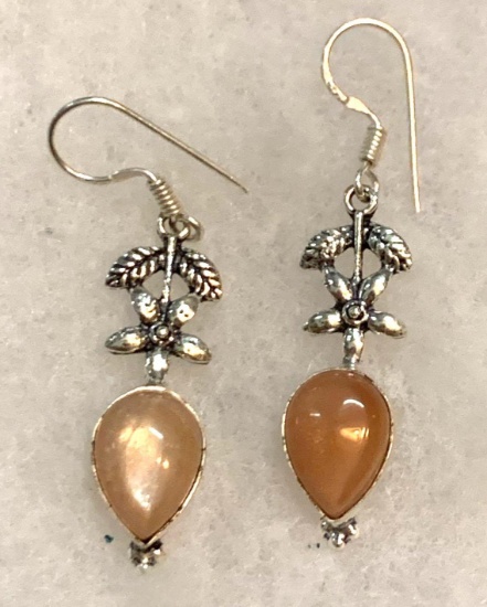 Sunstone 2.2" Hook earrings