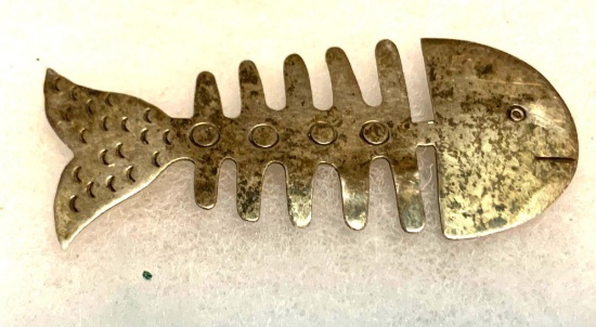 Sterling Silver Fish Pin