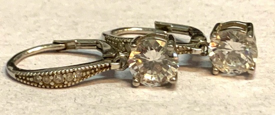Sterling Silver Earrings with CZ's