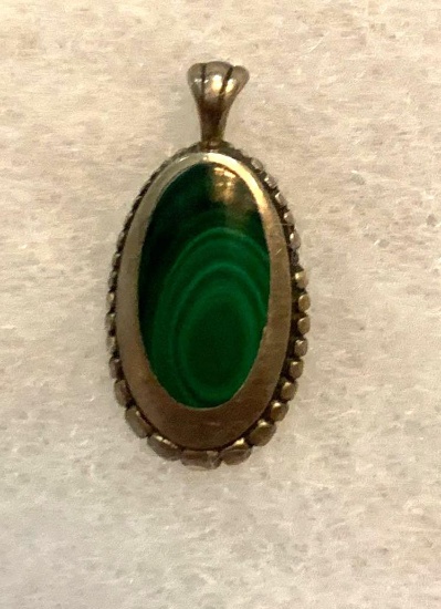 Sterling silver Emerald Pendant