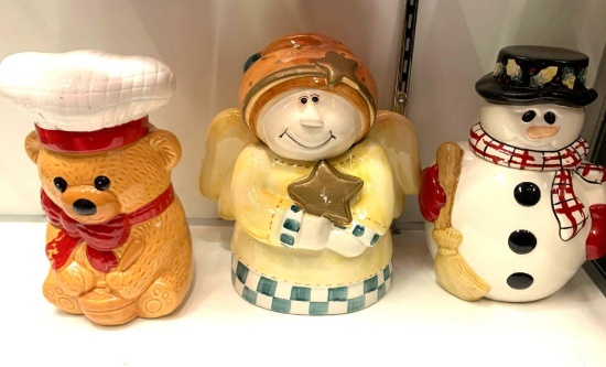3 Cookie Jars