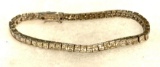 Sterling Silver and CZ Bracelet