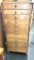 13 Drawer Vintage Wood Tool Box/ Hard Ware Organizer - Fulled with Screws, Nails, Bolts etc