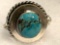 Natural Turquoise Poison Ring Size 7