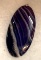 Purple Brown Onyx Agate Oval Pendant