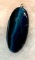 Blue Black Onyx Agate Oval Pendant