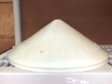 2 Large Milk Glass Lamp Shades