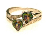 Heart to Heart Multi Color Mystic Ring Size 8