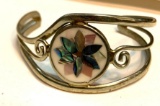 Sterling silver Abalone Cuff Bracelet