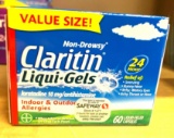 New Claritin Liqui gels 60 caps- in date