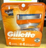 New Gillette Fusion 5- 4 Cartridges