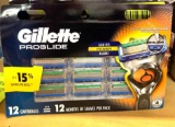 New Gillette Proglide 12 Cartridges