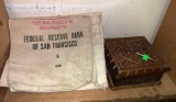 San Francisco Bank Bag , Denver Bank Bag and Wood Carved Jewelry box