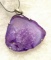 Agate Geode Druzy Pendant and Chain