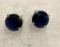 Blue Topaz 10mm Stud Earrings