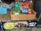 Lot of Cleaning supplies and shelf