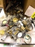 HUGE lot of Watches, watch Parts- THIS IS A LARGE LOT!!!