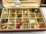 Lot of Earrings in Jewelry Box