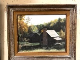 Framed Cabin Painting 19