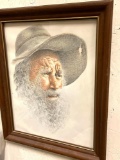 Framed Old Man Art 16