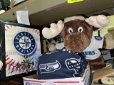 Seattle Seahawk Pillows and Mariners Moose and Sign