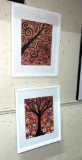 2 Framed Abstract Tree Prints 14