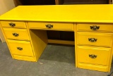 Solid Wood Desk with 6 Drawers 56