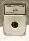 1985 S Dime- Graded