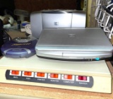 Electronics Lot- Personal DVD Player, HP Photo Printer, CD Player and Power strip