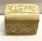 Egyptian Hieroglyphic Jewelry Box with Ankh with Cross