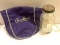 Vintage Frenches Glass Mustard Jar with Marbles