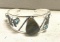 Turquoise and Blue Topaz Bangle Bracelet