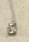 White Topaz 3.4 Ct Pendant and Chain MSRP $80