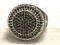 lack Zircon Ring Size 7.5