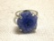 Blue Solar Quartz Ring Size 7.5
