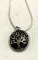 Natural Stone Black Tree of Life Pendant and Chain