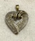 Sterling Silver Diamond Heart Pendant