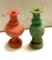 Roman Glass Medicine Jars- Red from Gold Oxide- Green Oxide 1-400 AD