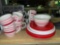 Red And White Dishes