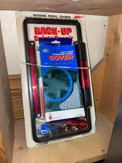 New Back up Safety Beep'r and Blue Steering Wheel Cover