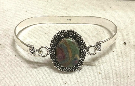 Ruby Fuchsite Bangle Bracelet
