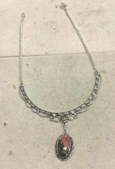 Rhodochrosite 14" Necklace